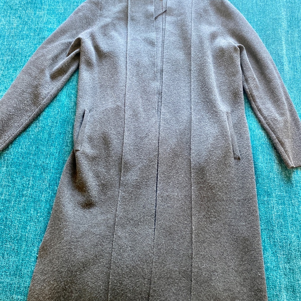 Banana Republic Gray Duster Cardigan Sweater